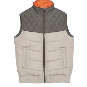 Boston Traders Vest Forest Night Blocked Quilted